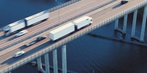 Truck-car-driving-bridge